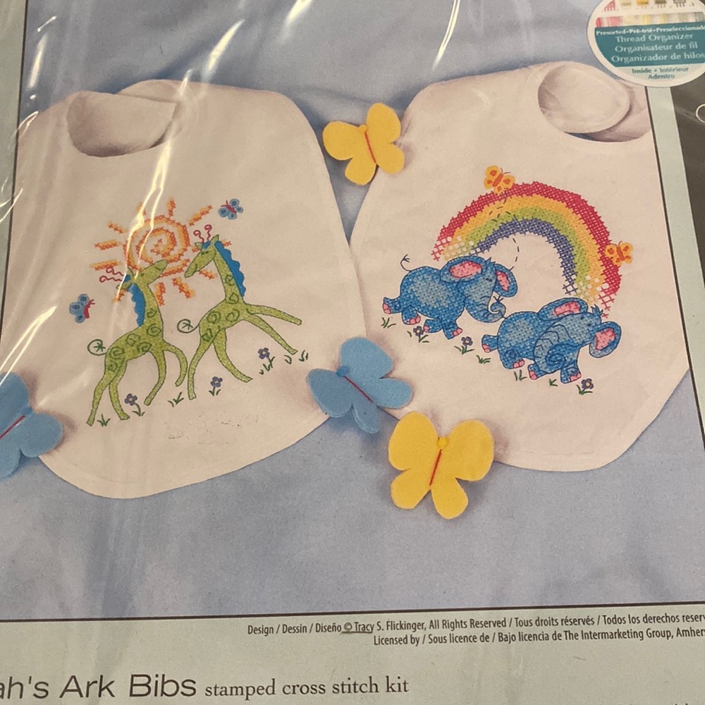 Noah’s Ark Bibs is ready cute for boys and girls I like it two bibs